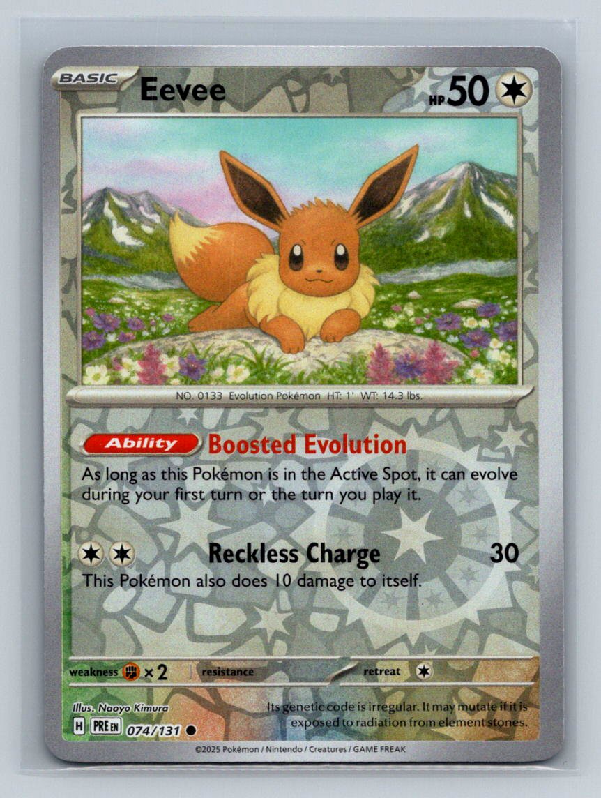 Eevee 074/131 Sv: Prismatic Evolutions Common Reverse Holo
