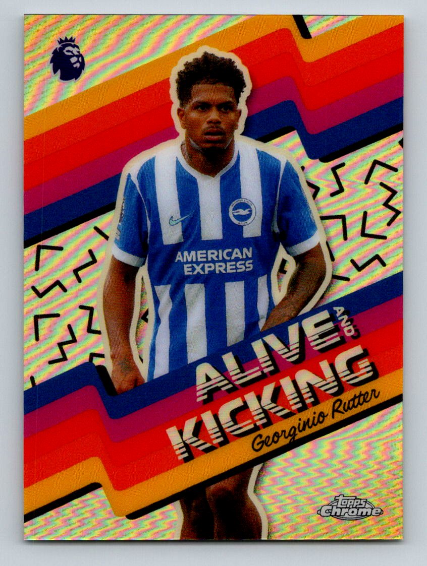 Georginio Rutter 2026 Topps Chrome Premier League Alive And Kicking AK-9 NM