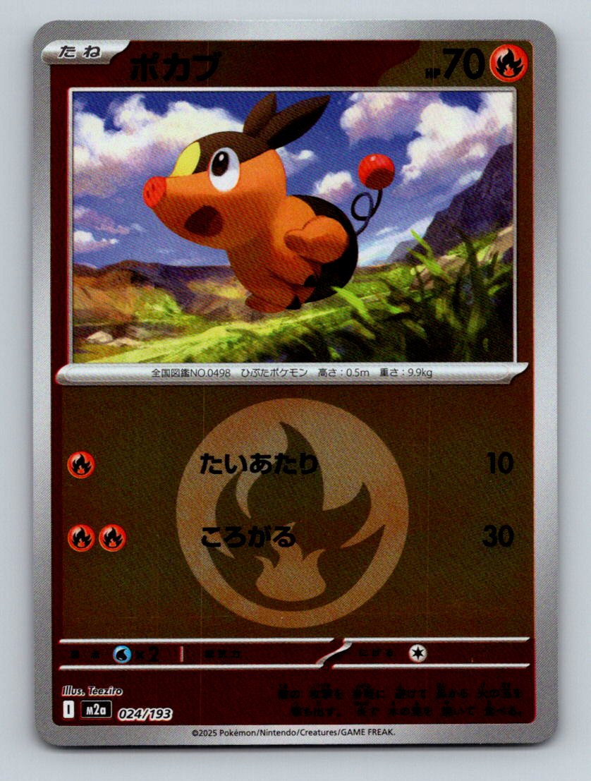 Tepig (Fire Energy Foil) 024/193 M2a MEGA Dream ex