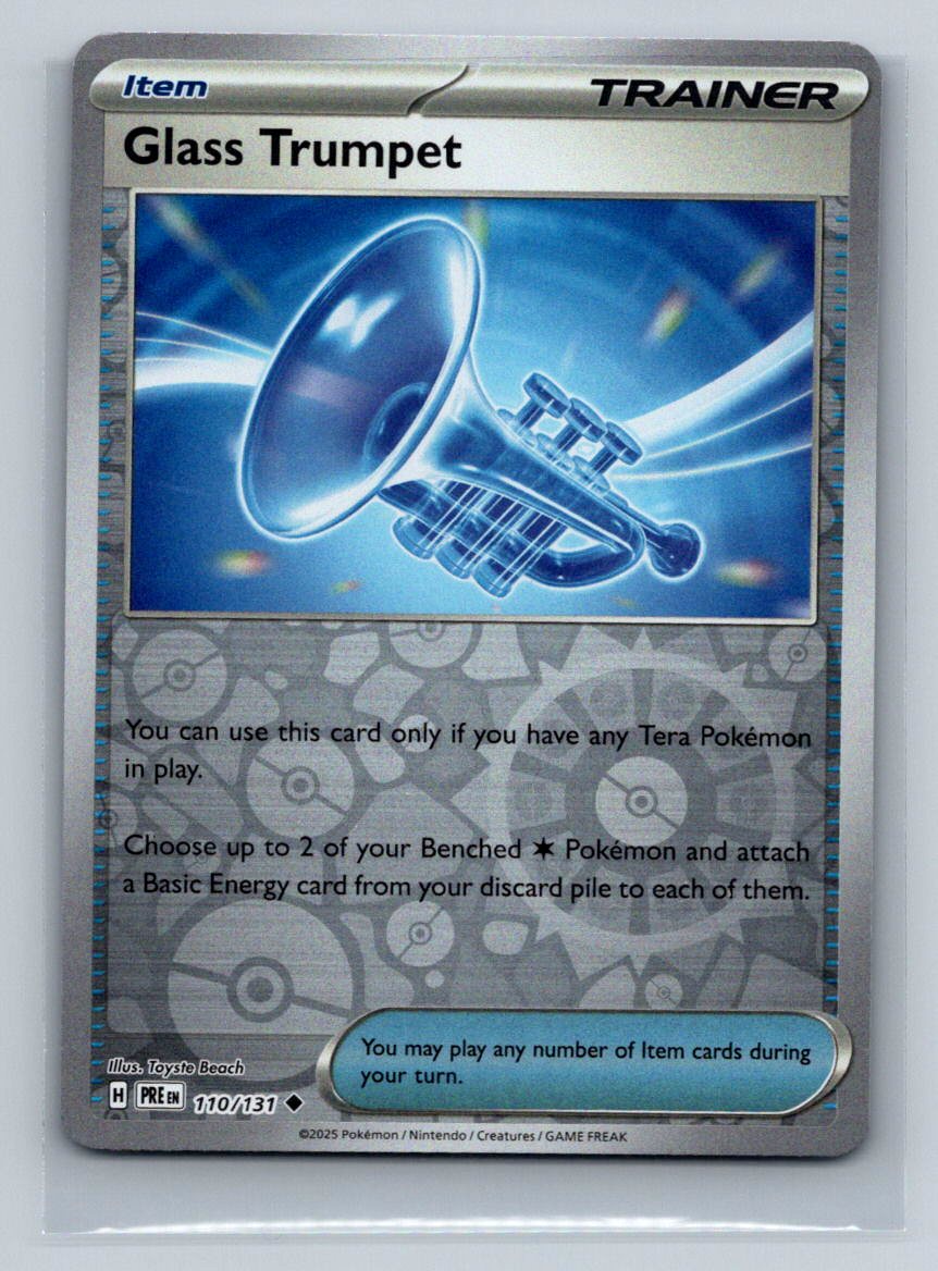 SV: Prismatic Evolutions #110/131 Glass Trumpet Reverse Holo