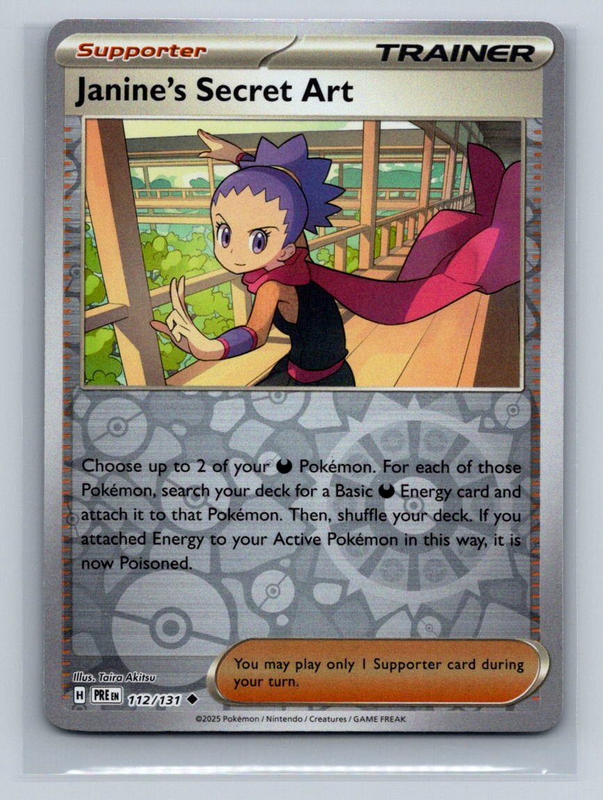 Janine's Secret Art - Uncommon SV: Prismatic Evolutions 112/131 NM