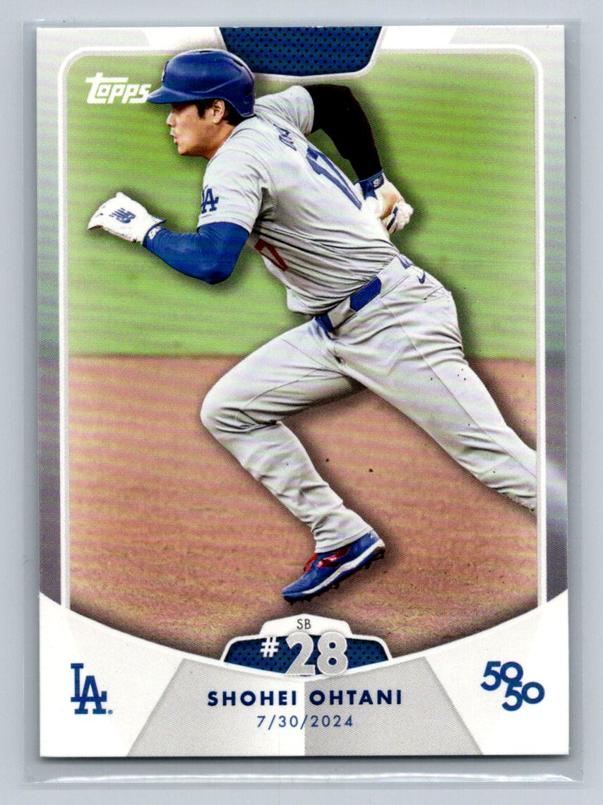 2024 Topps Shohei Ohtani 50/50 Stolen Base #28 SB #60 MVP Los Angeles Dodgers