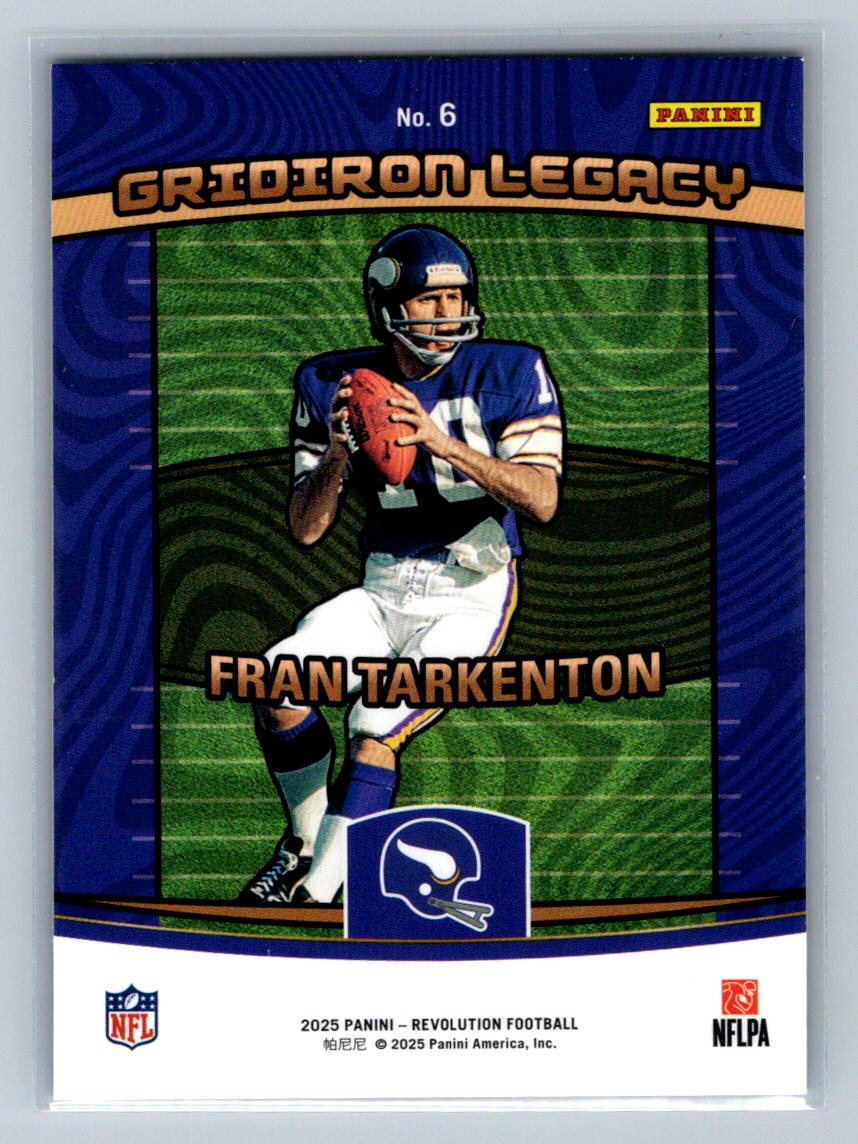 2025 Panini Revolution - Gridiron Legacy Fran Tarkenton #6