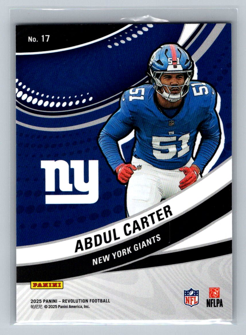 2025 Panini Revolution - Futures Abdul Carter #17 (RC)