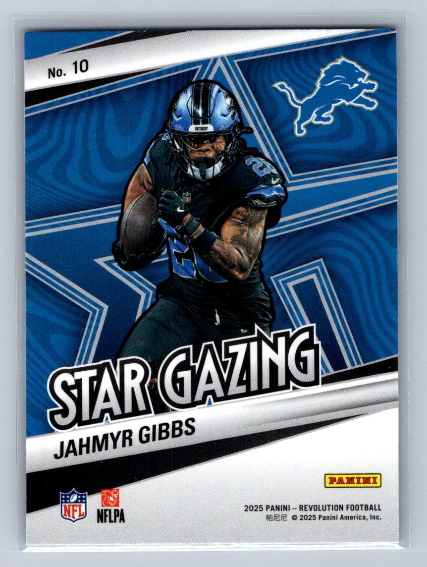2025 Panini Revolution - Star Gazing Jahmyr Gibbs #10