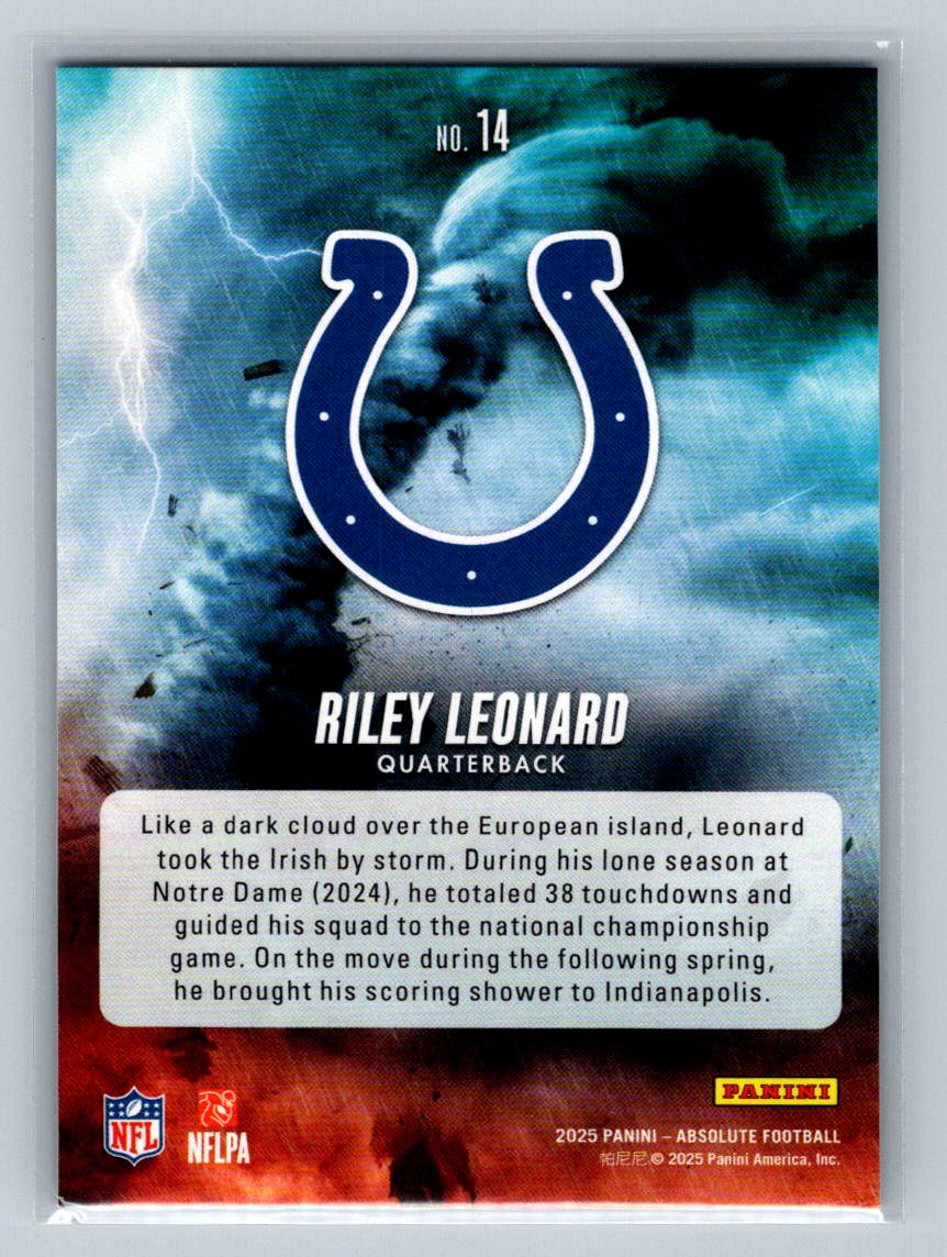 2025 Panini Absolute - By Storm Riley Leonard #14 (RC)