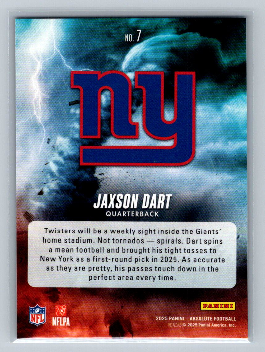 2025 Panini Absolute - By Storm Jaxson Dart #7 (RC)