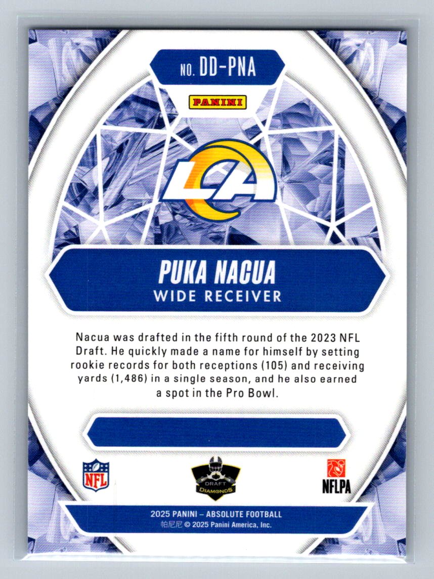 2025 Panini Absolute - Draft Diamonds Puka Nacua #DD-PNA