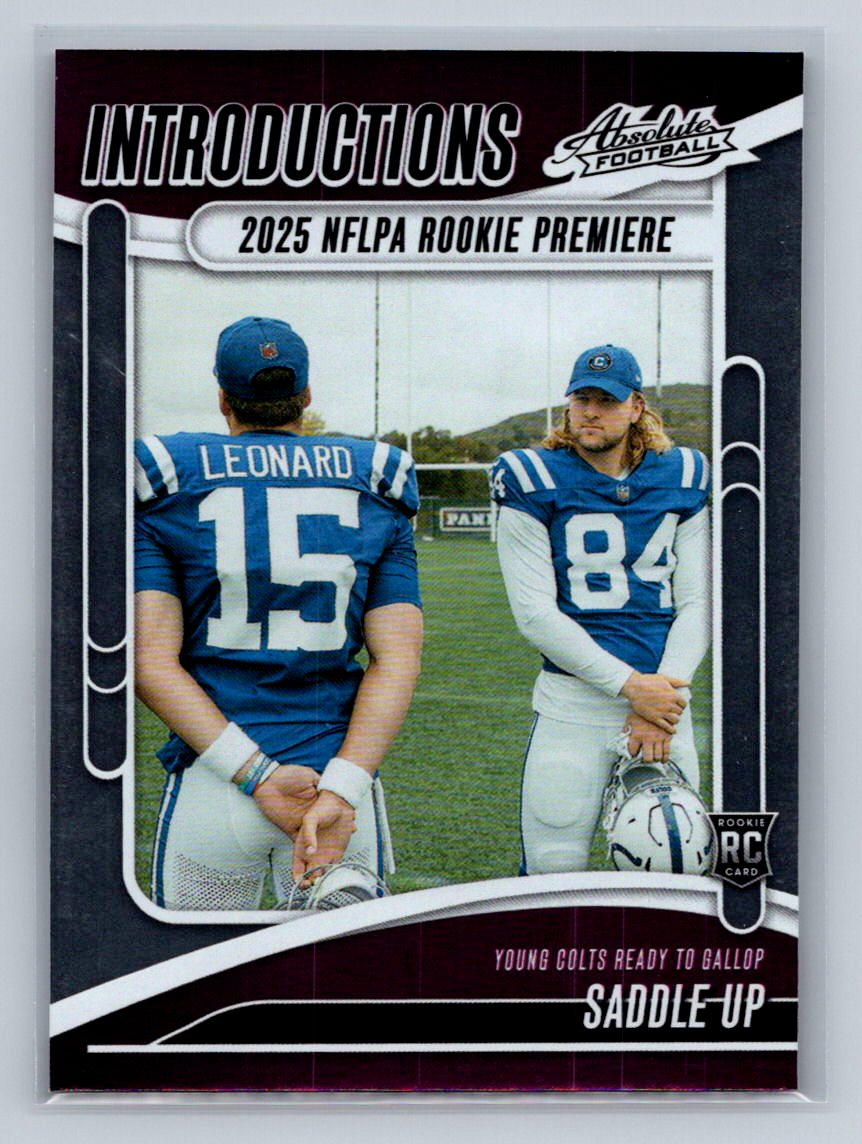 2025 Panini Absolute - Introductions Riley Leonard, Tyler Warren #I-RLD (RC)