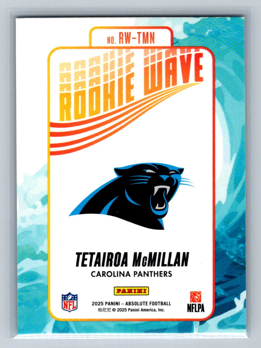 2025 Panini Absolute - Rookie Wave Tetairoa McMillan #RW-TMN (RC)