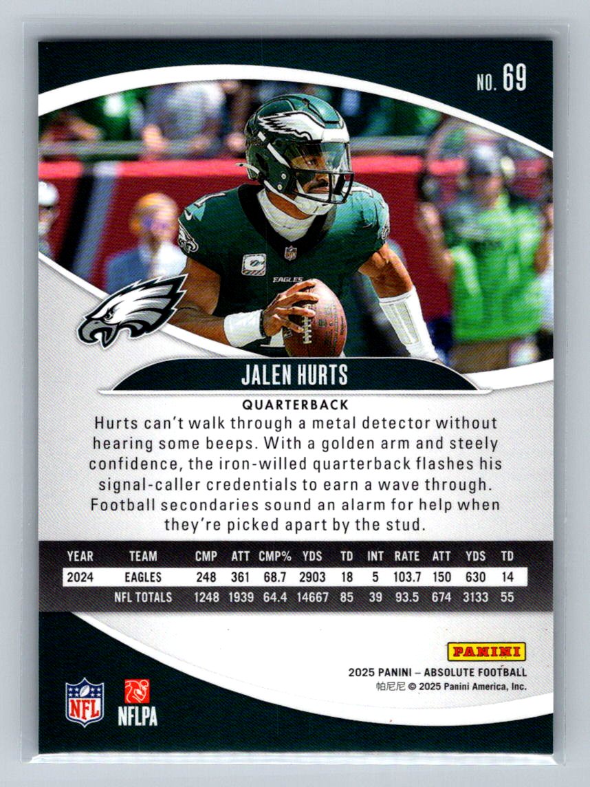 2025 Panini Absolute - Jalen Hurts #69