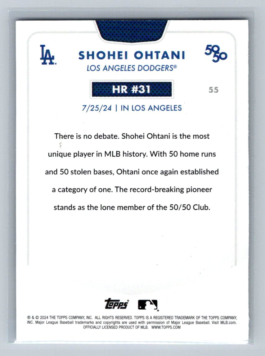 2024 topps shohei ohtani 50/50 HR#31