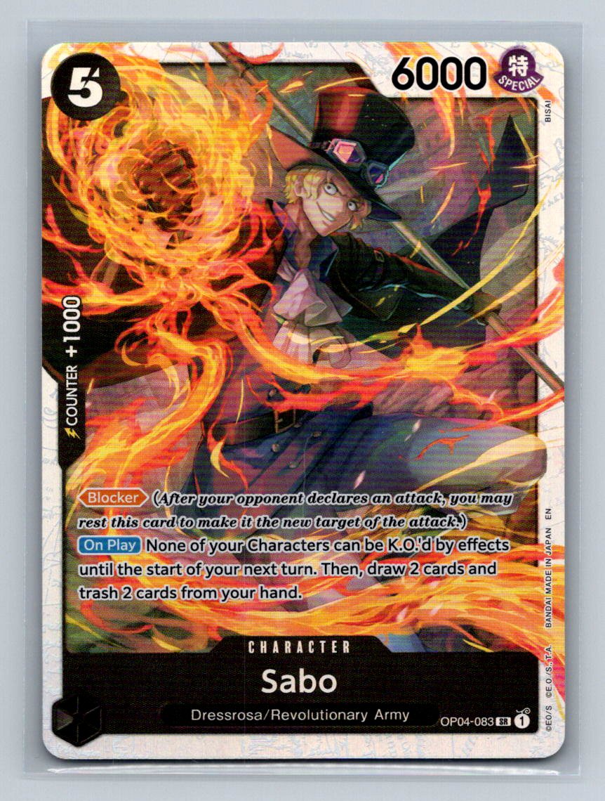 Sabo OP04-083 SR Kingdoms of Intrigue ONE PIECE Card Game NM English