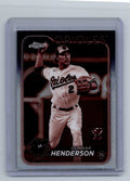 2024 Topps Chrome #36 GUNNAR HENDERSON Sepia Refractor Rookie Gold Cup