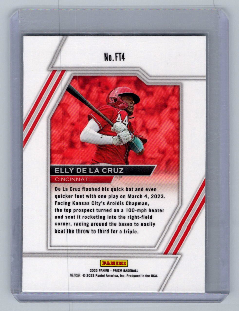 Elly De la Cruz Prizm Rookie 2023 Panini Prizm Future Tools #FT4 Cincinnati Reds