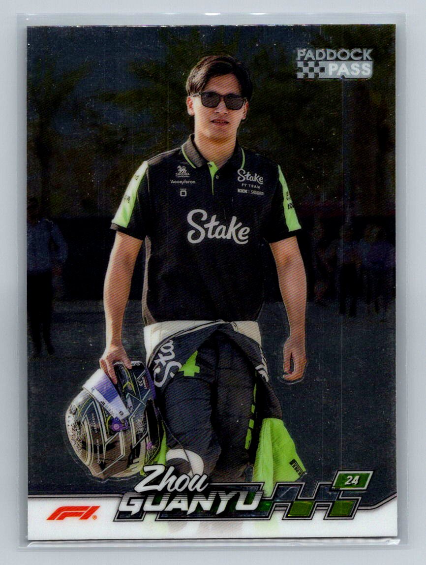 Zhou Guanyu 2024 Paddock Pass Formula 1 #14a Chrome Stake F1 Team KICK Sauber
