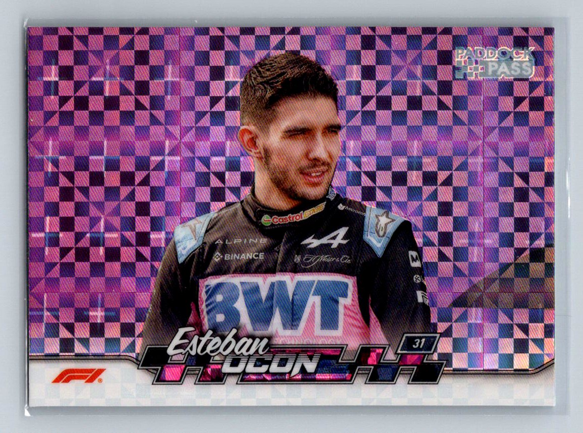 X-FRACTOR Esteban Ocon #9 Photo Variation - 2024 Topps Formula 1 F1 Paddock Pass