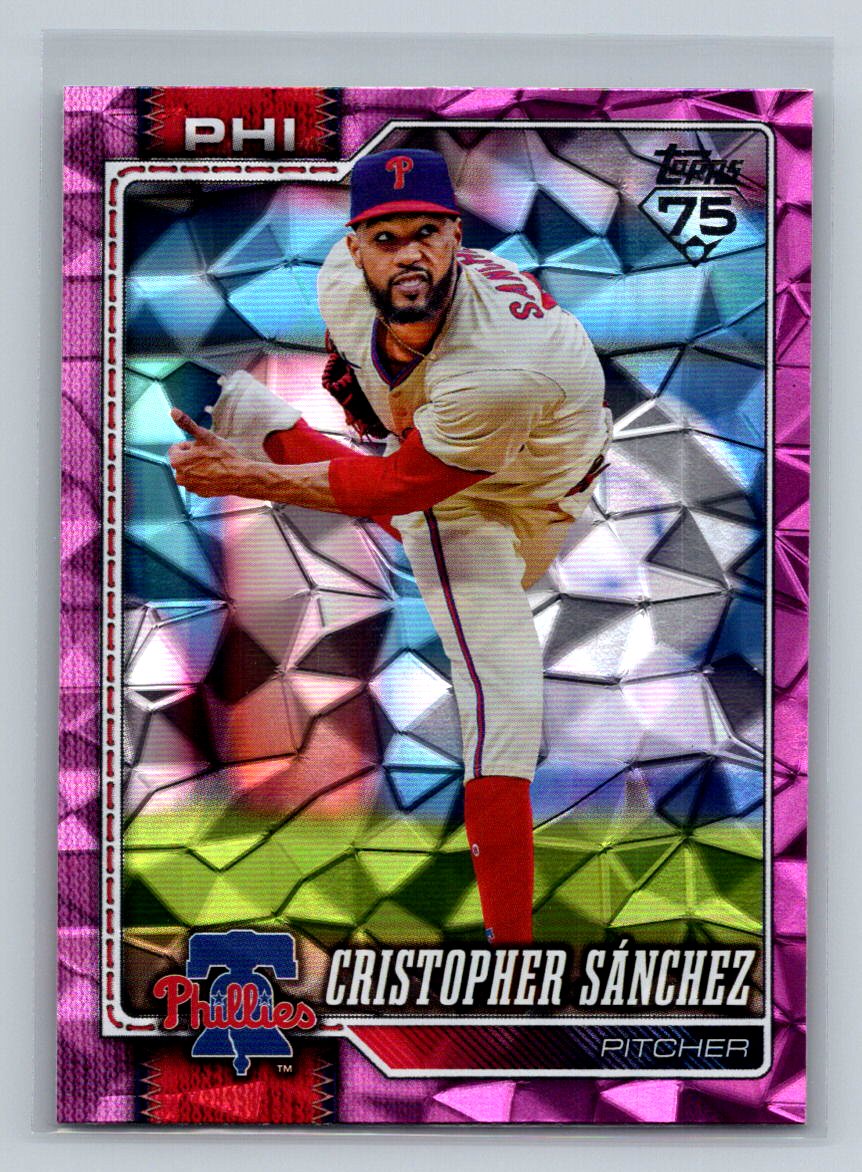 CRISTOPHER SANCHEZ 2026 TOPPS SP PINK DIAMANTE FOIL