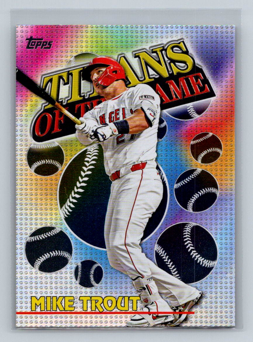 Mike Trout 2026 Topps Series 1 #TOG-2 Titans Of The Game Los Angeles Angels