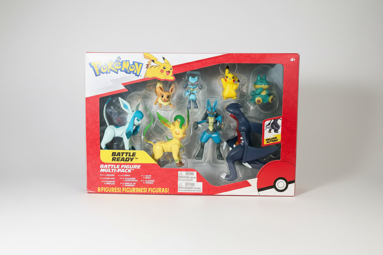 Jazwares Pokemon Battle Ready Battle Figure Multi Pk 8 Pcs NEW