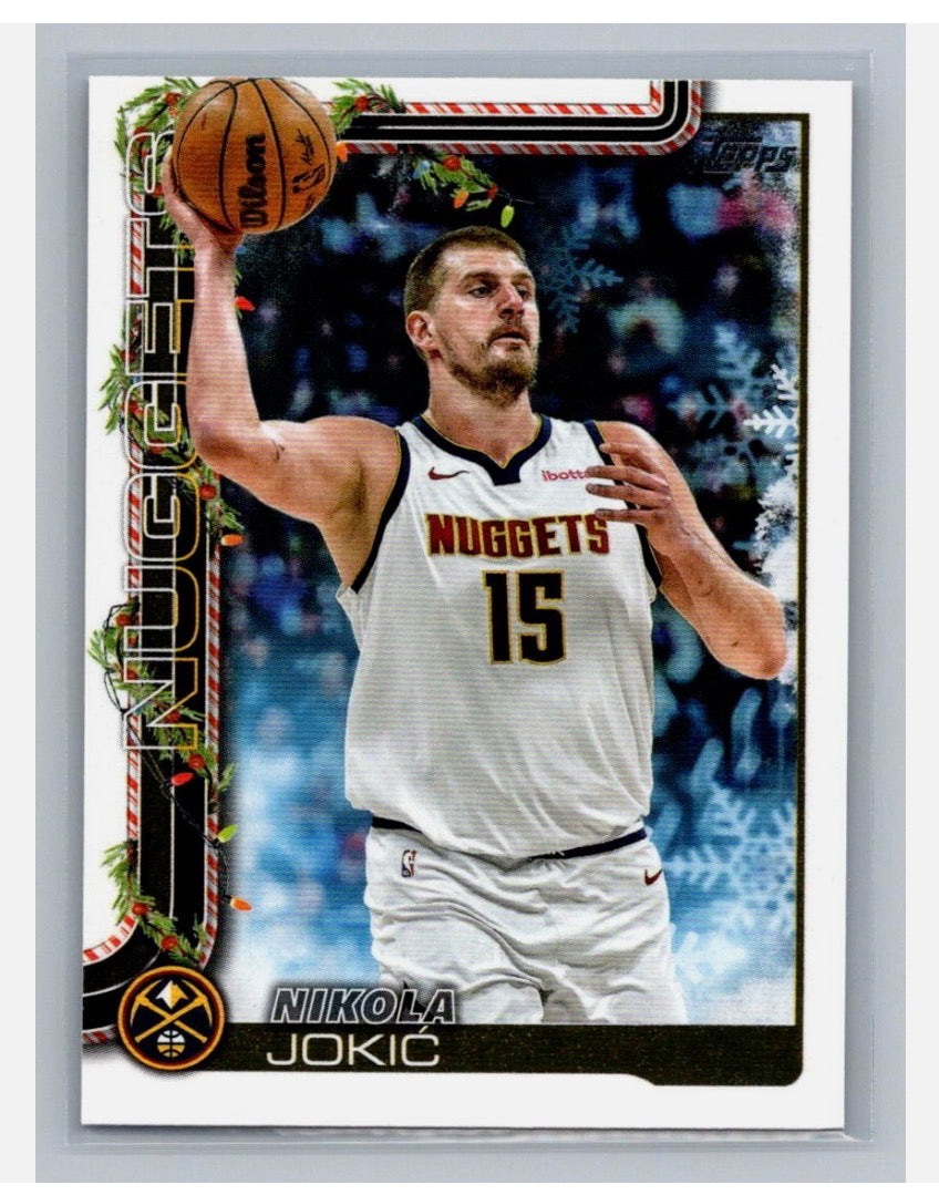 2025-2026 Topps Basketball Holiday Nikola Jokic #H78 Denver Nuggets