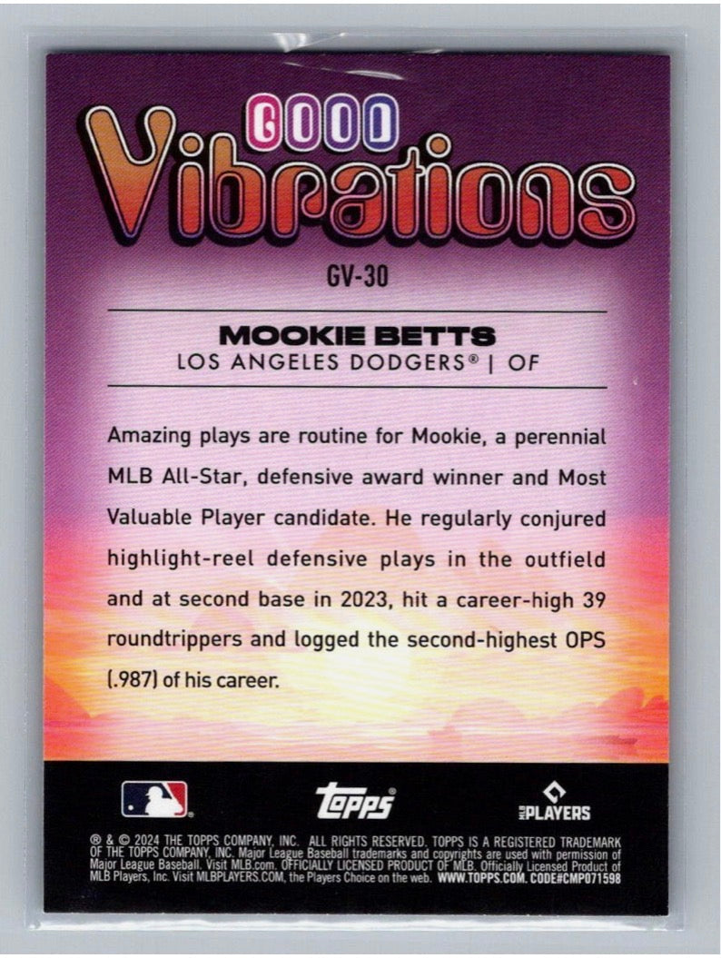 2024 Topps Big League - Good Vibrations Mookie Betts #GV-30