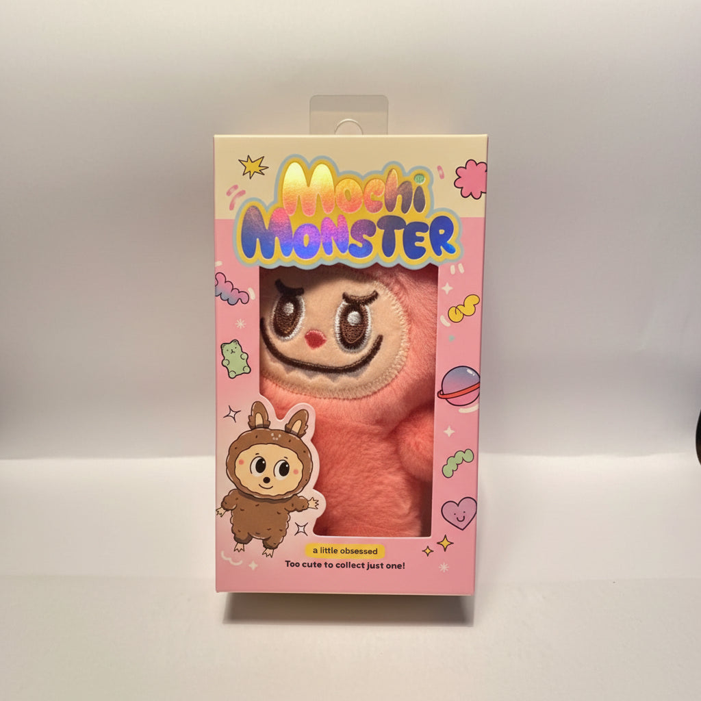Mochi Monster Plush Charm -Collectible Keychain-Yellow Monster Little Obsessed