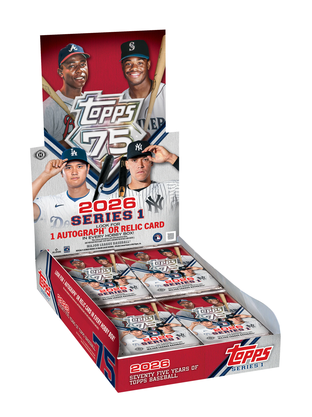2026 Topps 75 Series 1 Baseball Factory Sealed Hobby Box
