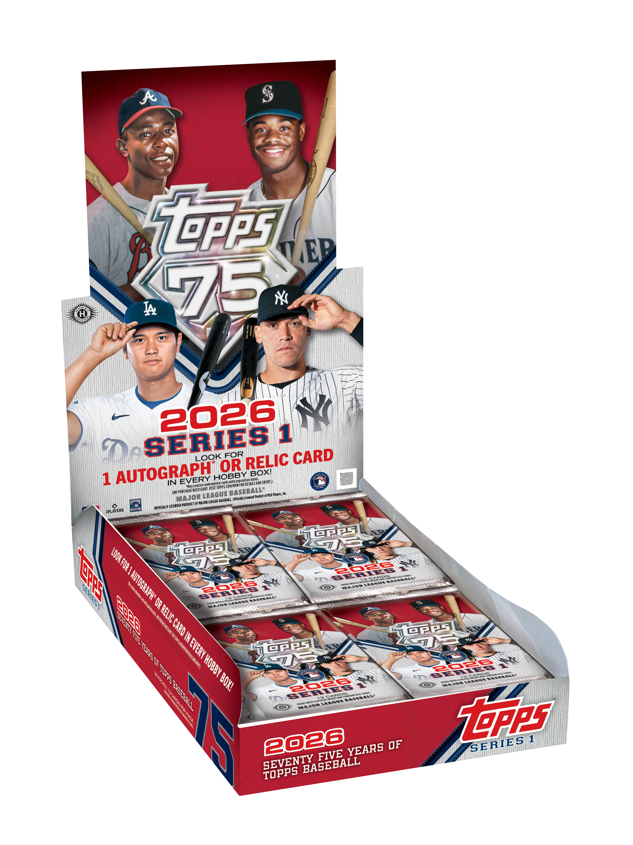 2026 Topps 75 Series 1 Baseball Factory Sealed Hobby Box