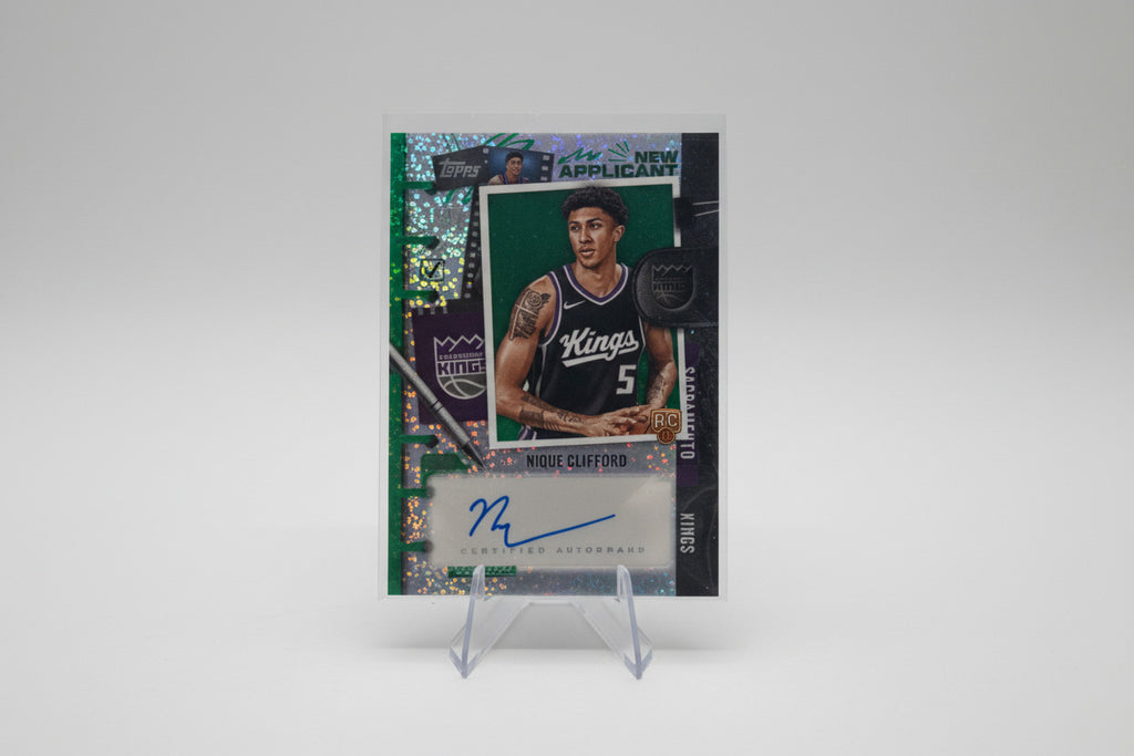 2025 Topps Basketball Nique Clifford New Applicant Rookie Auto Green /99 NA-NC